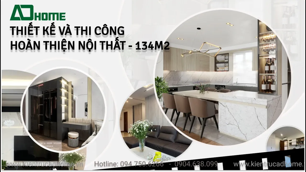 Thiết kế và thi công hoàn thiện nội thất 134m2 căn 08 Diamond Goldmarkcity