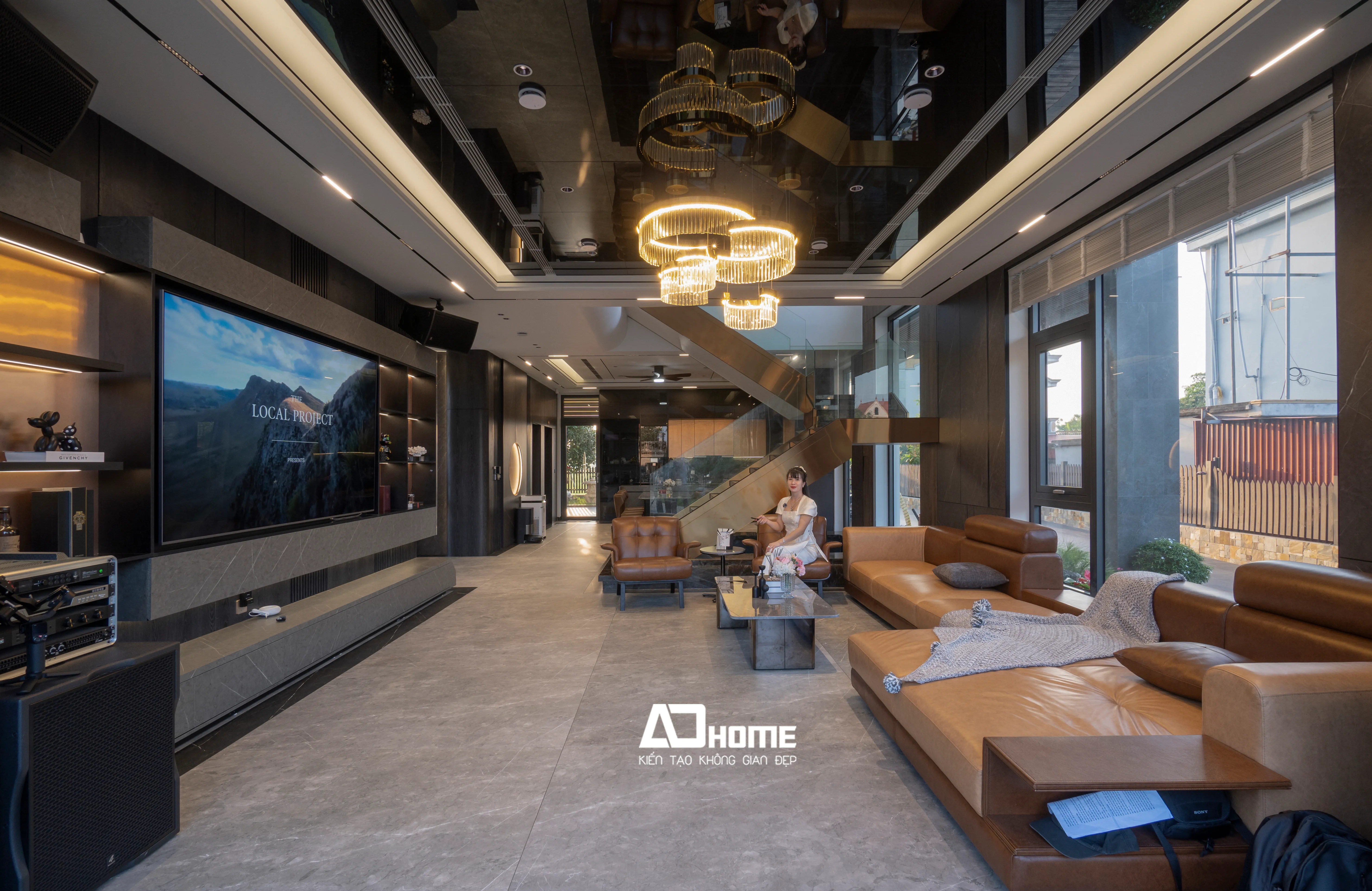 Thi công phòng khách 01