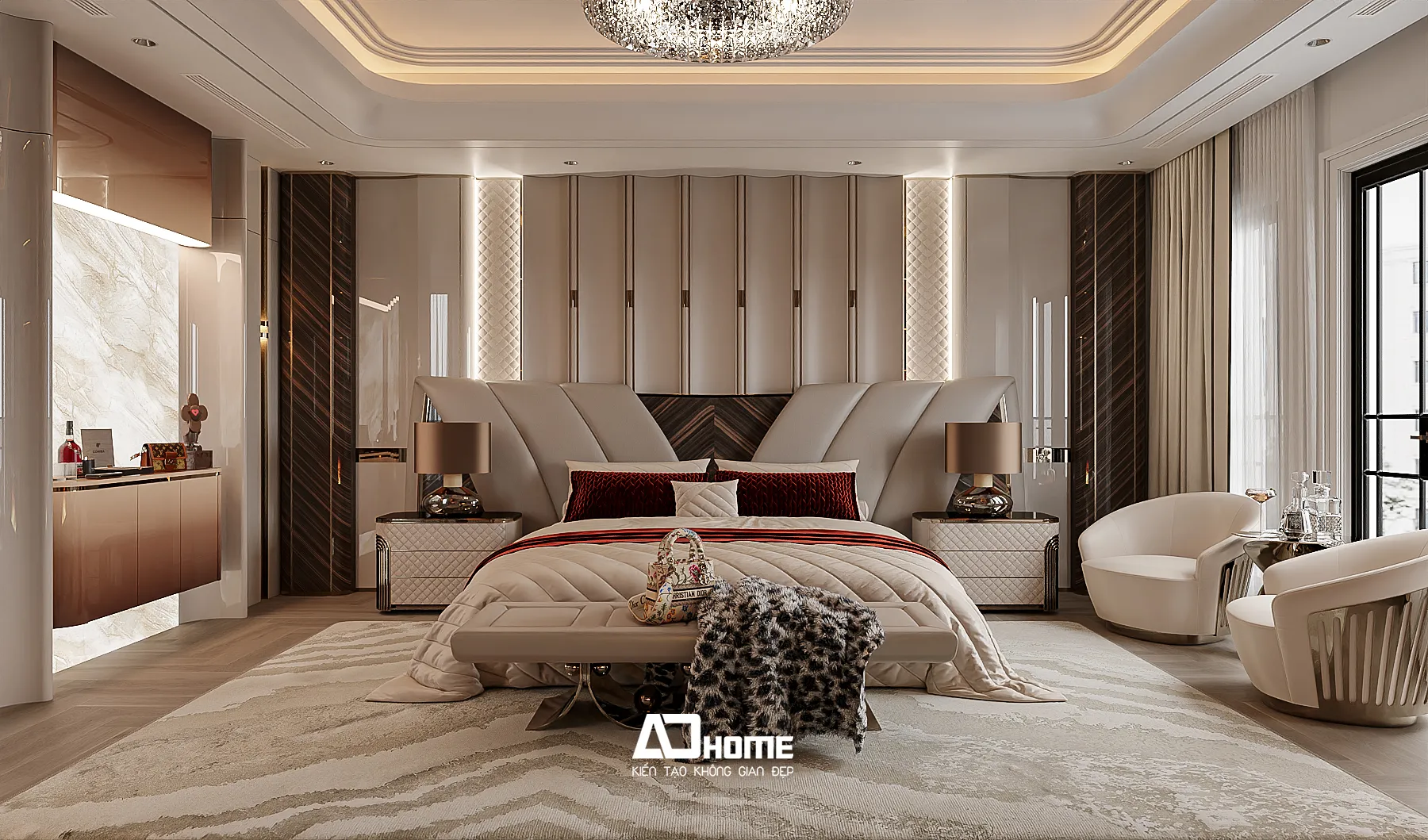 Bí quyết thiết kế nội thất biệt thự luxury sang trọng với ánh sáng và màu sắc đẳng cấp 2026