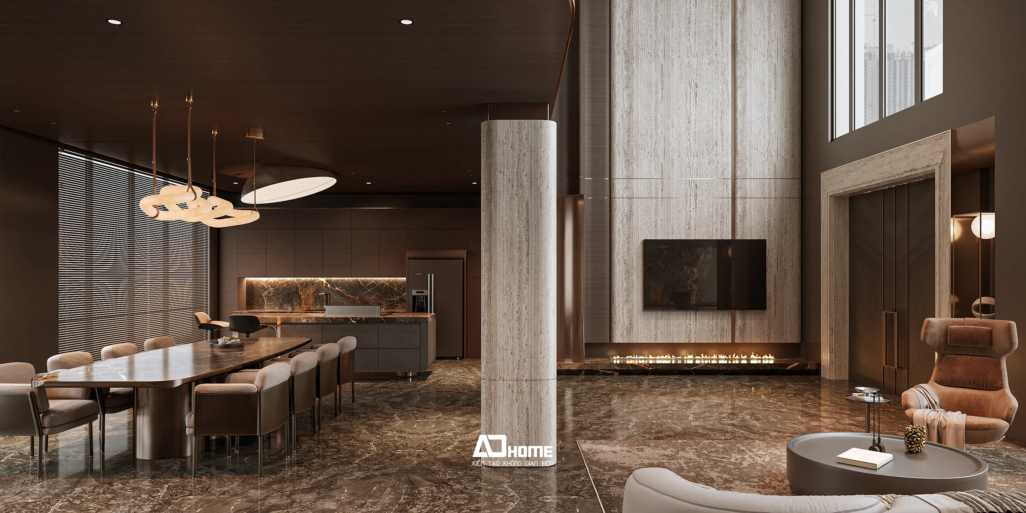 Thiết kế nội thất Biệt Thự Hinode Royal Park phong cách Luxury cao cấp tại Hoài Đức