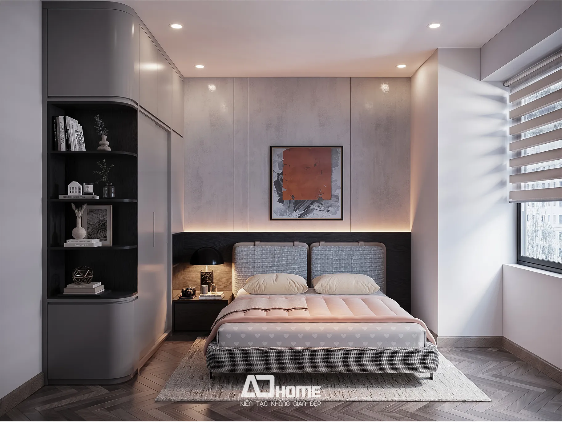 Thi công nội thất phòng ngủ Vinhomes cho bé với vật liệu an toàn