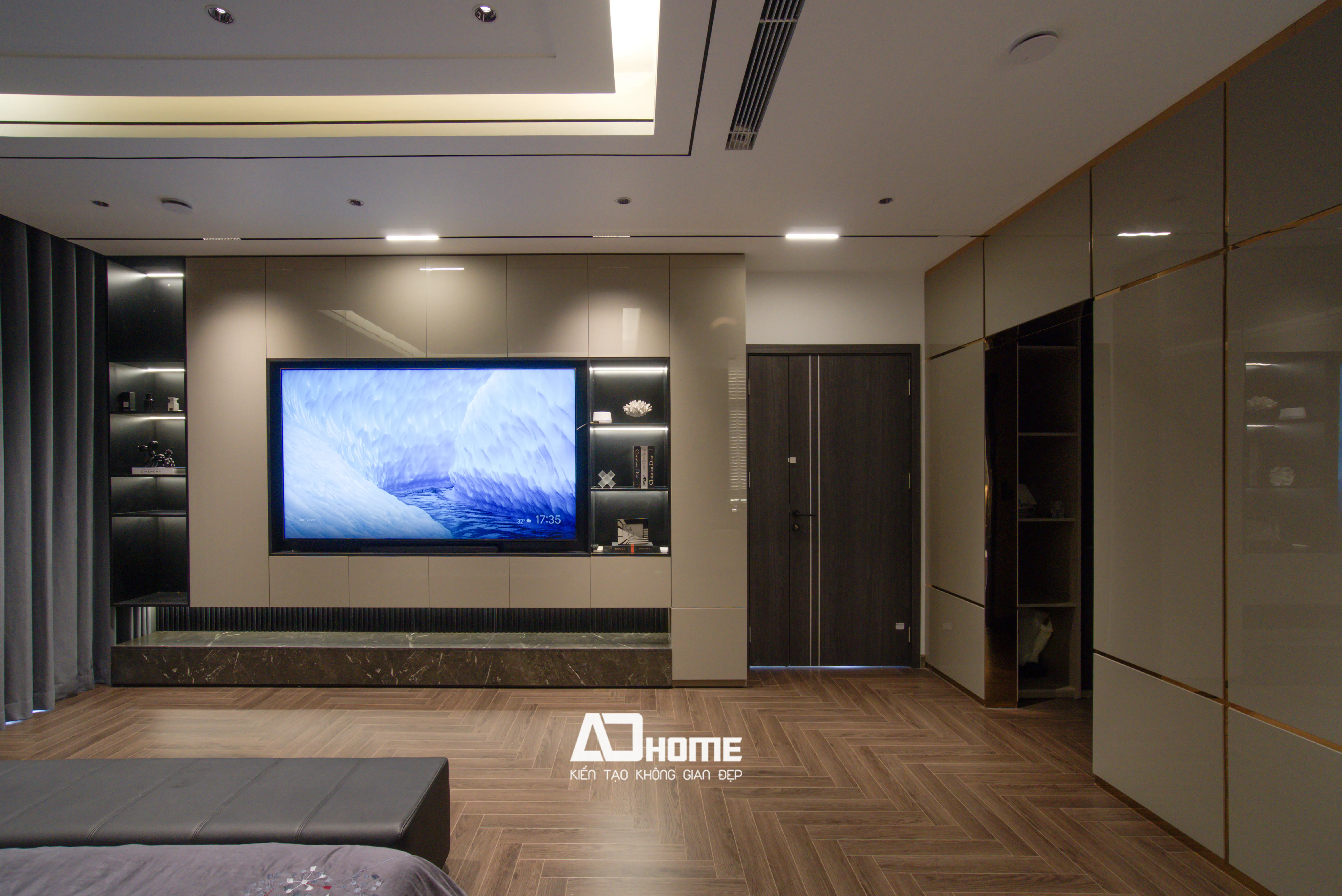 Thiết kế thi công hoàn thiện nội thất phòng ngủ cho villa 02