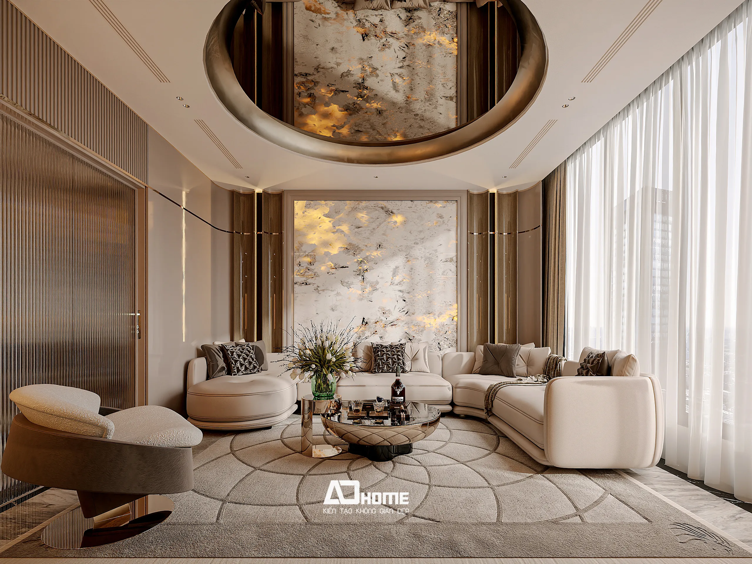 Thiết kế nội thất biệt thự Vinhomes phong cách luxury