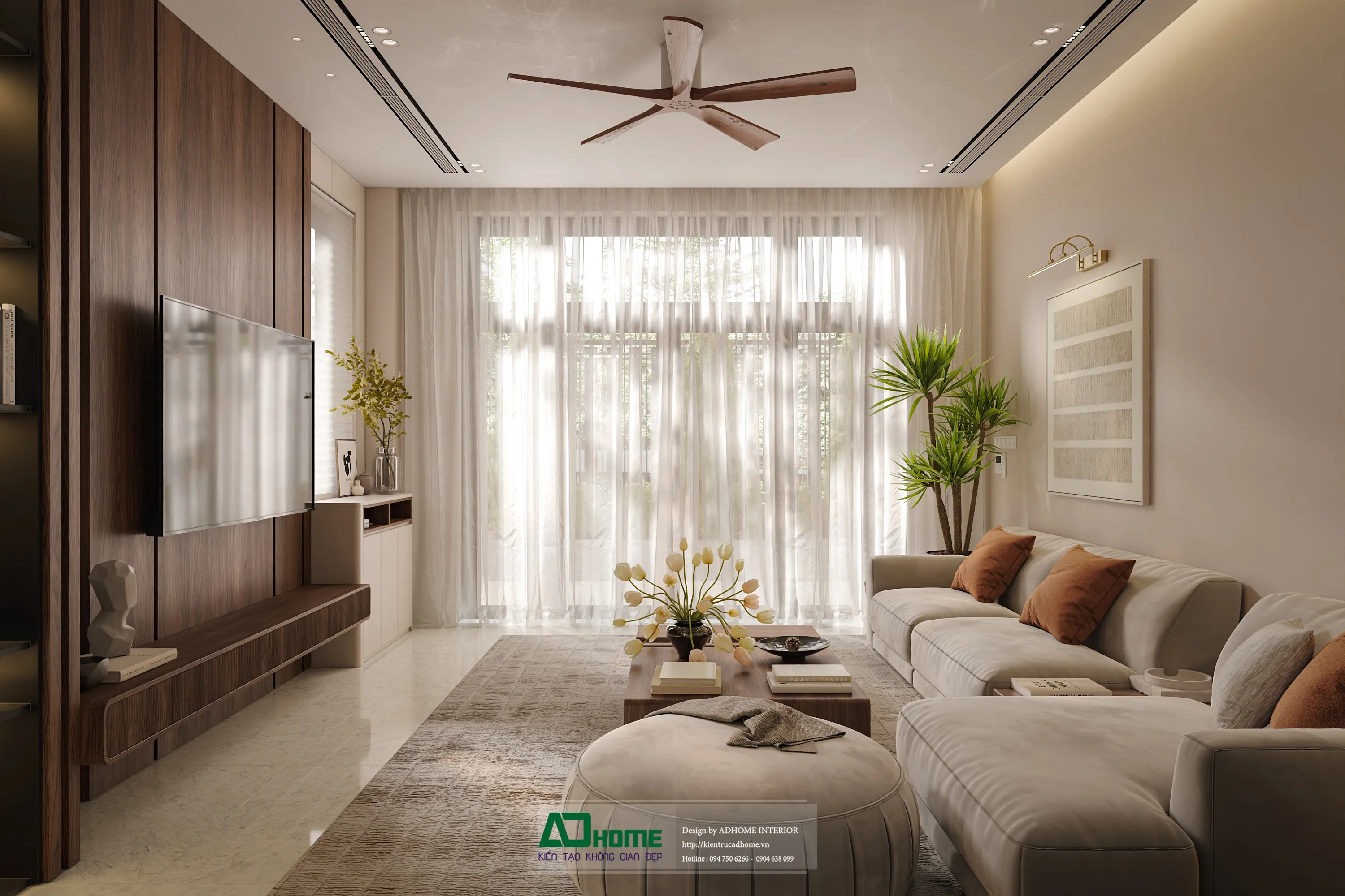 Thiết kế nội thất biệt thự hiện đại tối ưu công năng không gian mở sang trọng