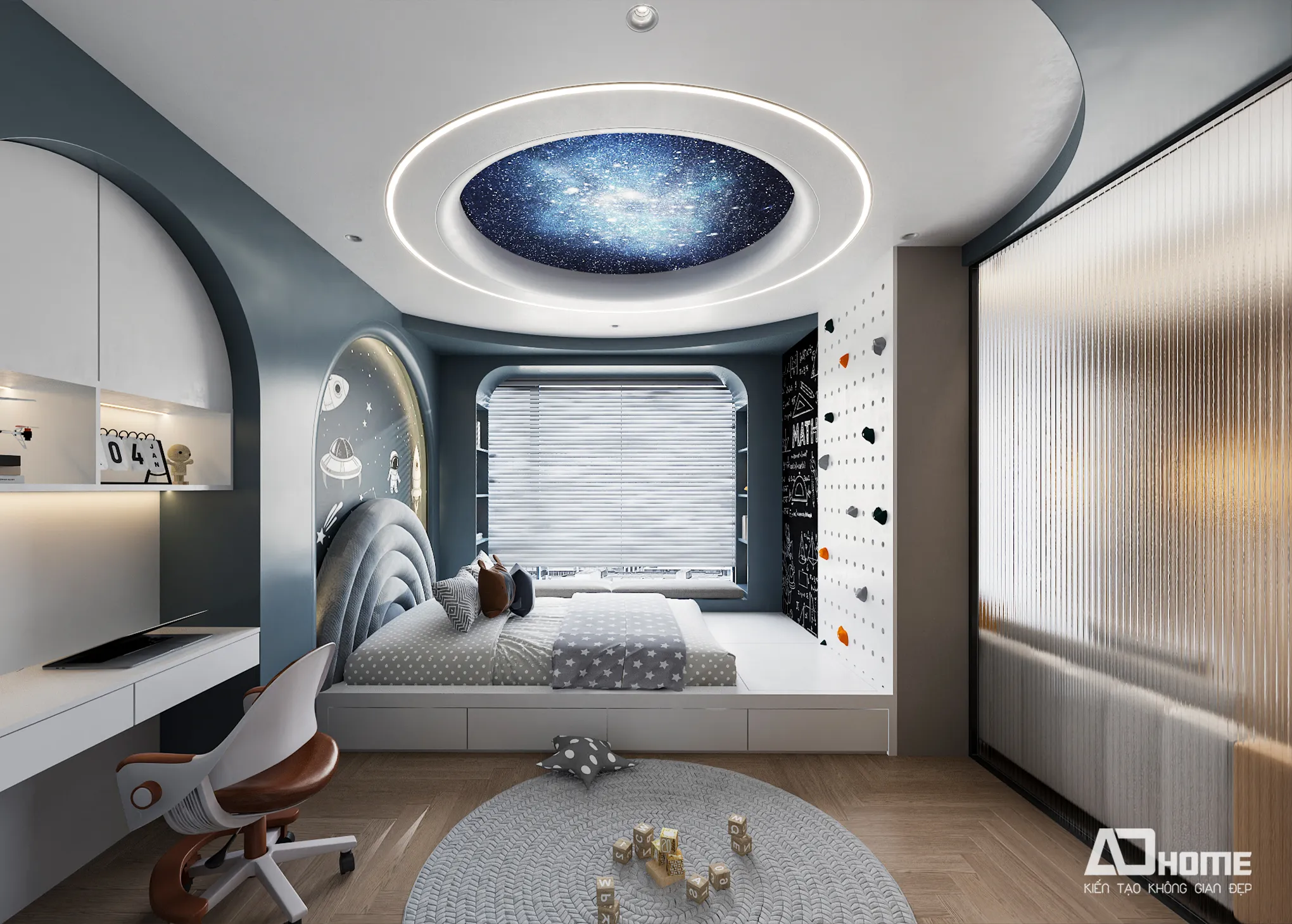 Thiết kế nội thất căn hộ 1 phòng ngủ Vinhomes