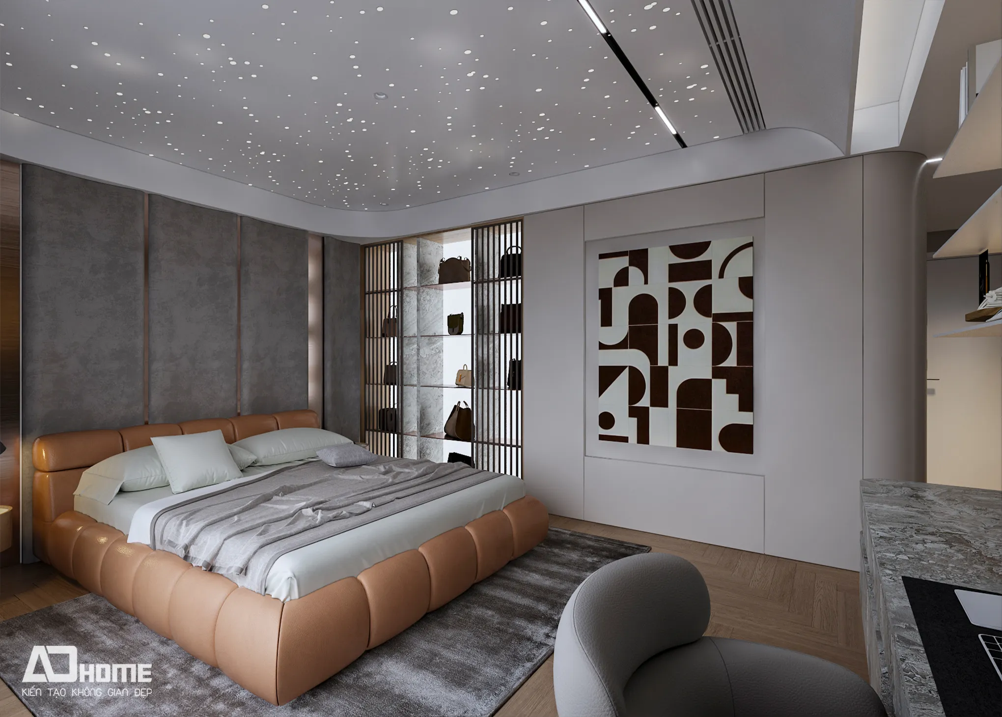 Thiết kế nội thất căn hộ 1 phòng ngủ tối ưu không gian cho gia đình trẻ