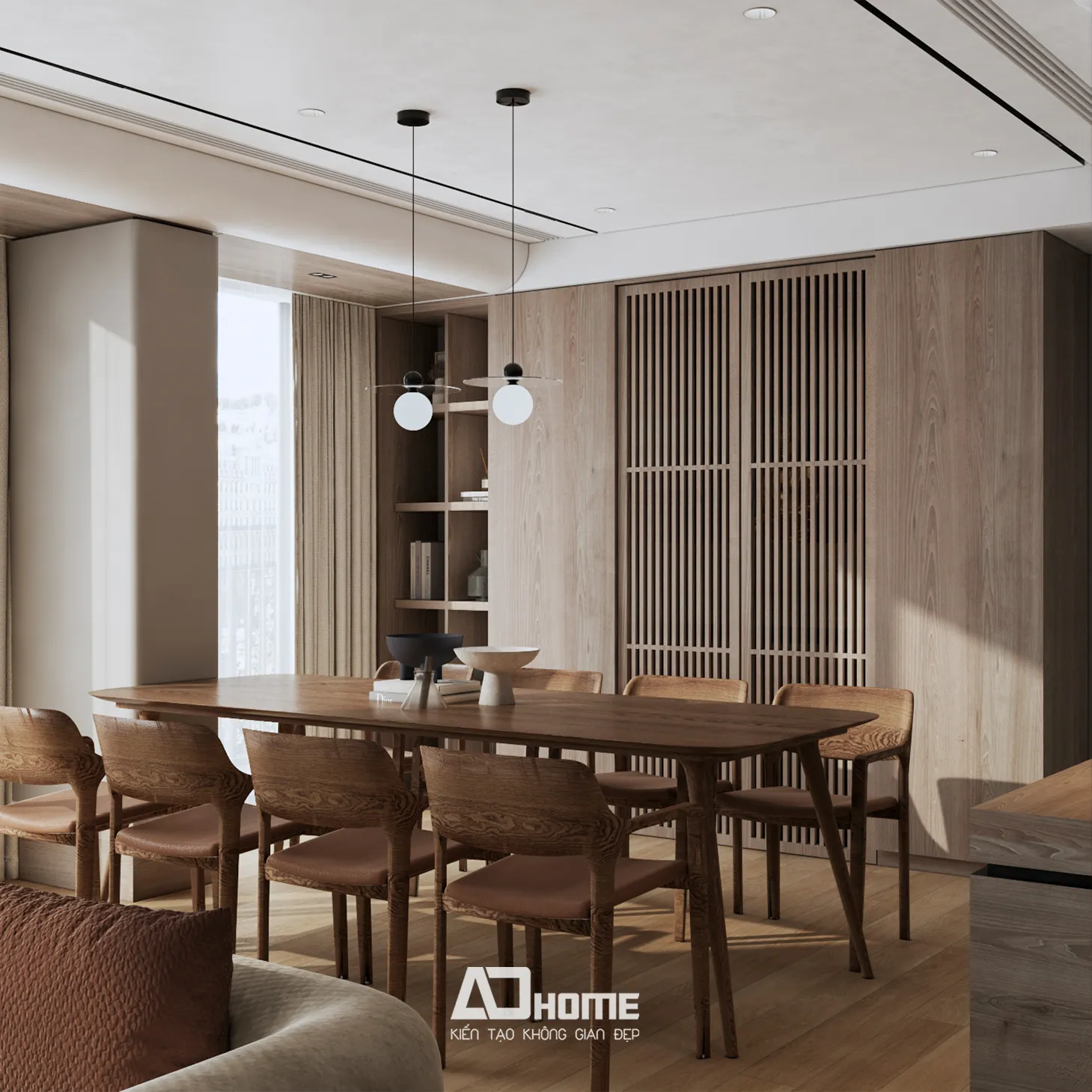 Thiết kế nội thất chung cư hiện đại tối giản