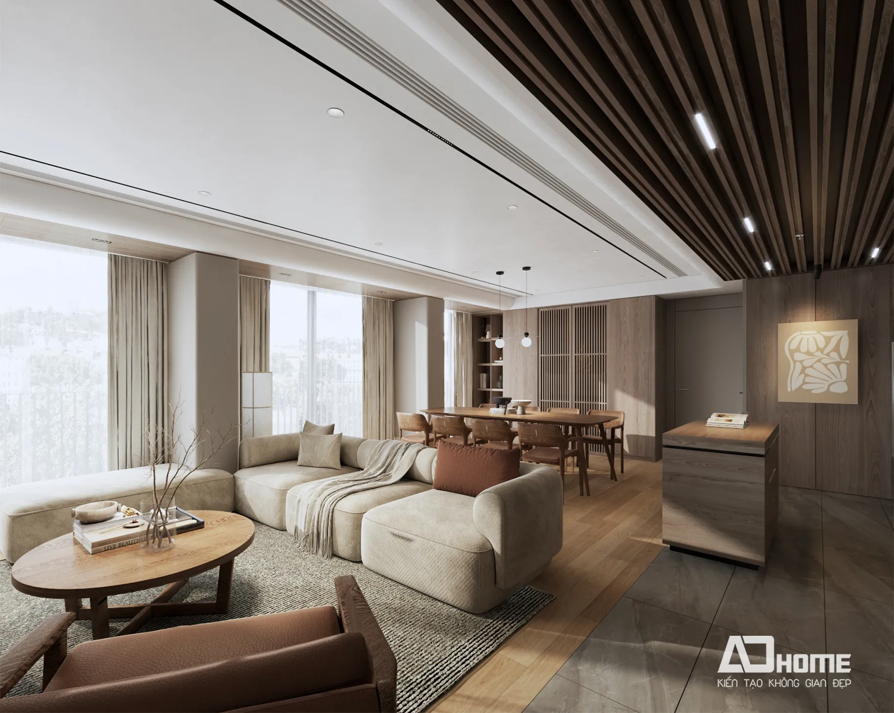 Thiết kế nội thất hiện đại tại Vinhomes với không gian tối ưu và xu hướng wellness