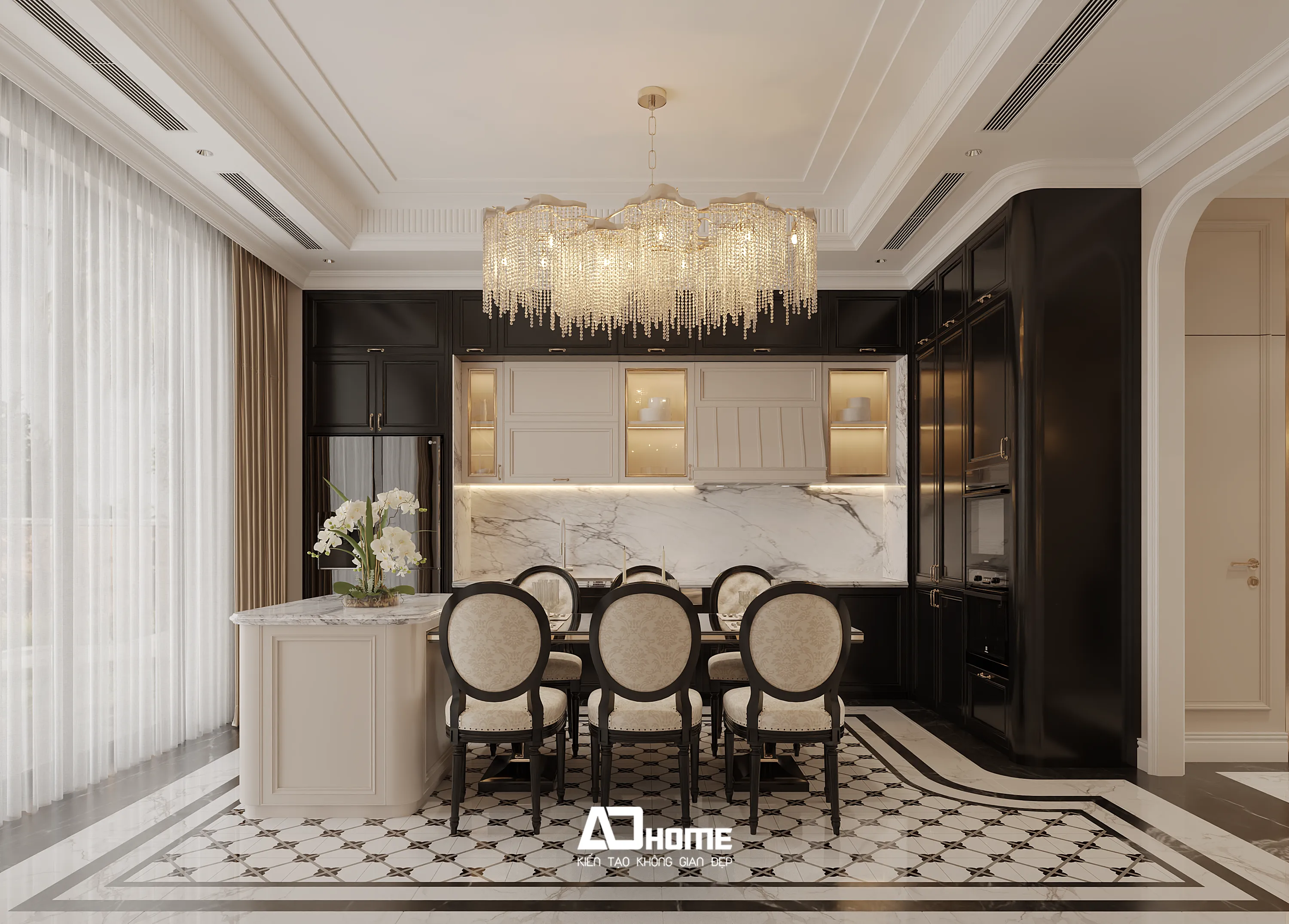 Giải pháp thiết kế nội thất tân cổ điển (neo classic) sử dụng gỗ công nghiệp An Cường cao cấp