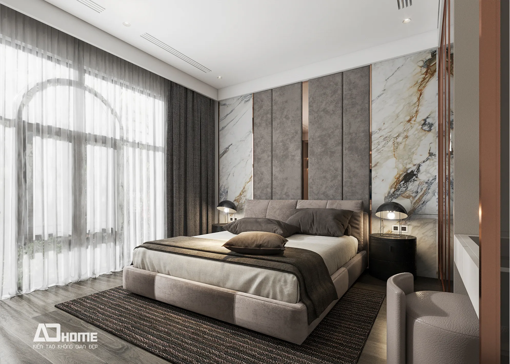 Thiết kế nội thất Vinhomes cho căn hộ 3 phòng ngủ