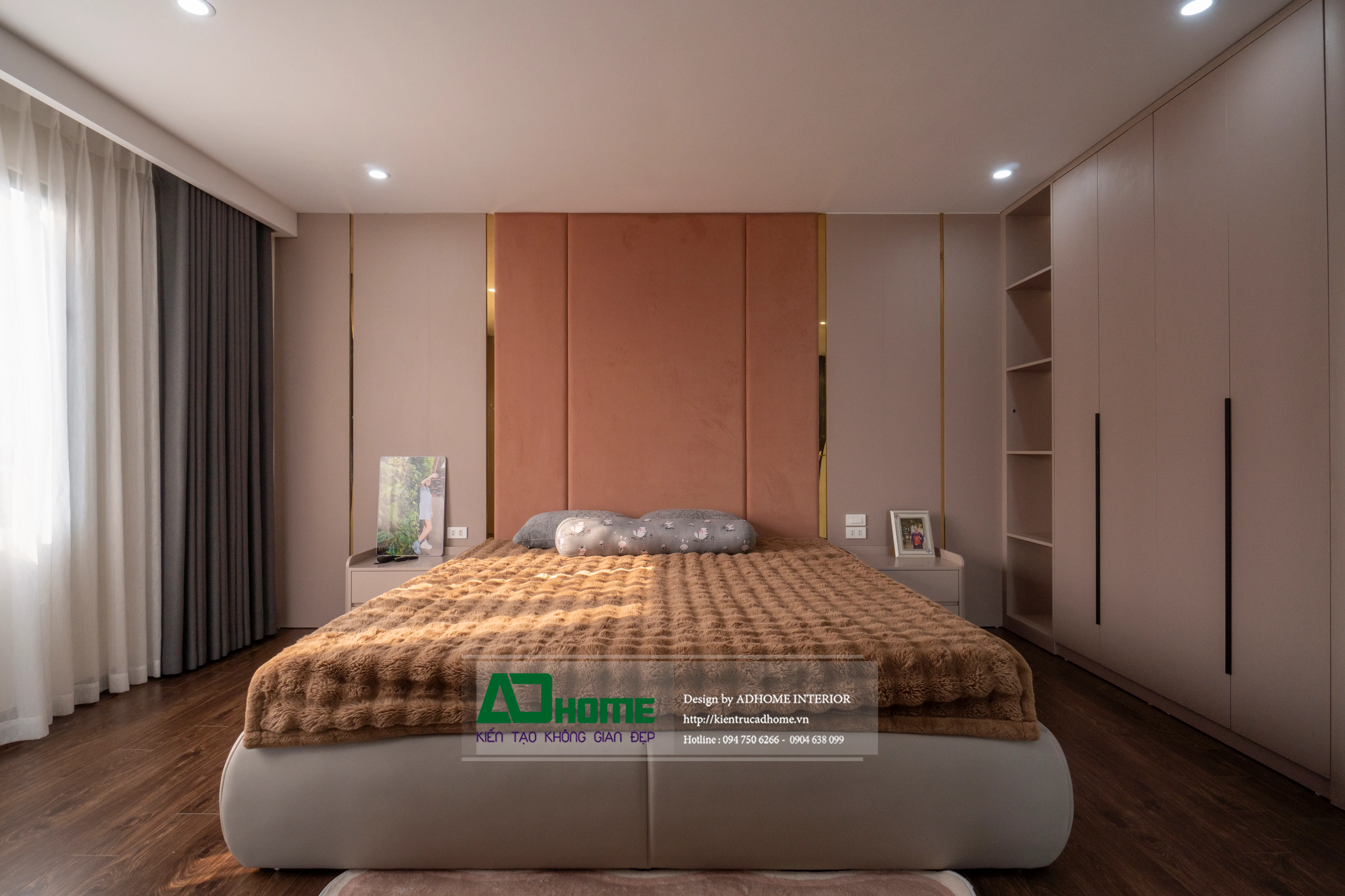 Thiết kế thi công hoàn thiện nội thất phòng ngủ cho nhà phố 02