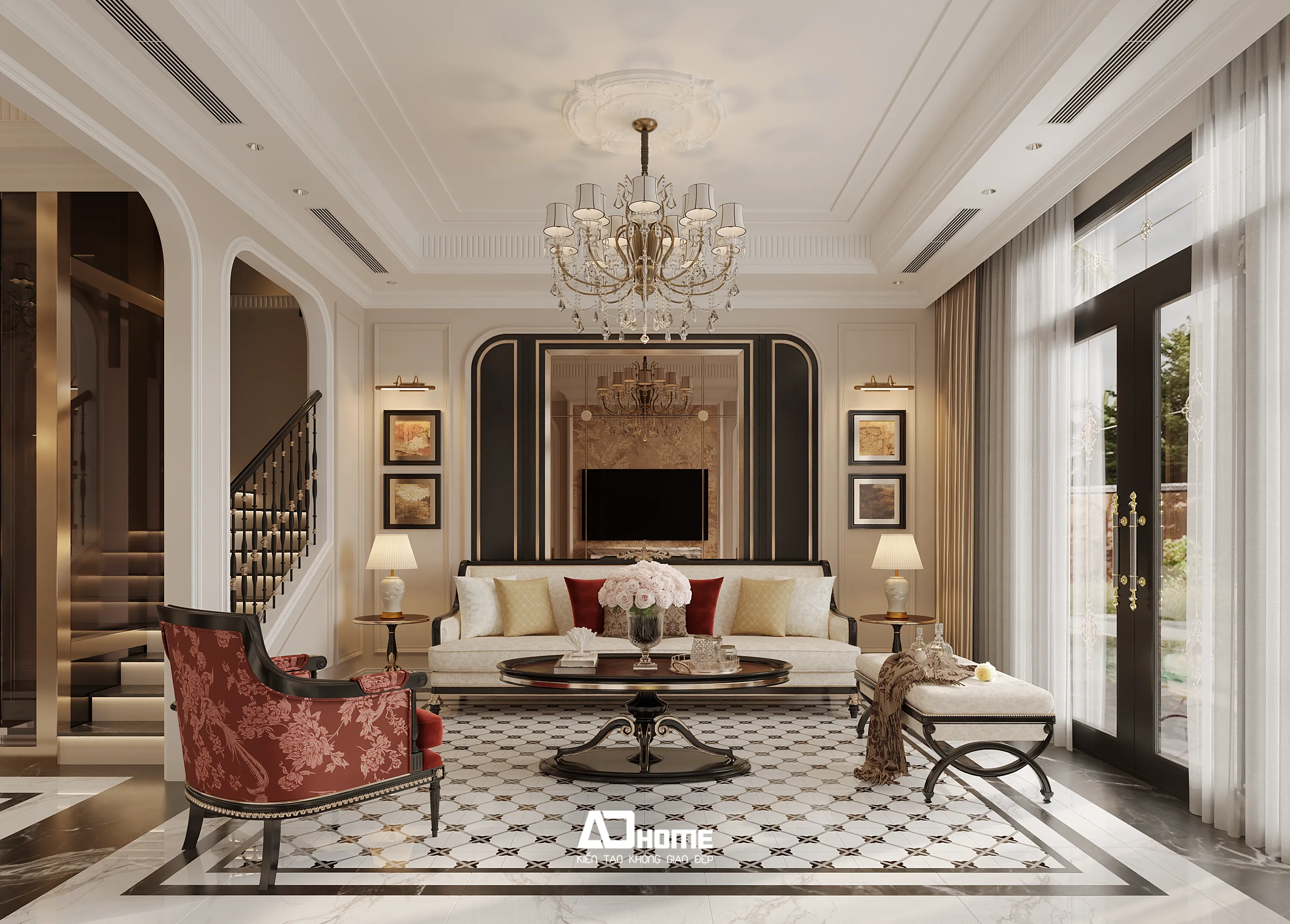 Thiết Kế Nội Thất Tân Cổ Điển (Neo Classic): Đẳng Cấp Tinh Tế Cho Biệt Thự & Căn Hộ Vinhomes