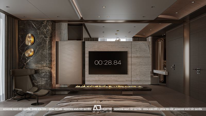 Thiết Kế Phòng Ngủ Master Vinhomes Ocean Park 2 Phân Khu Thời Đại