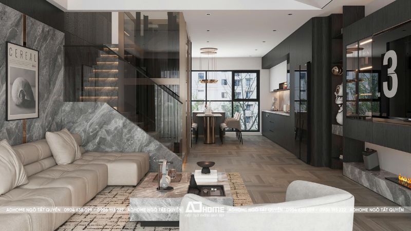 Thiết Kế Nội Thất Phòng Khách Tại Vinhomes Ocean Park 2 | Phong Cách Hiện Đại